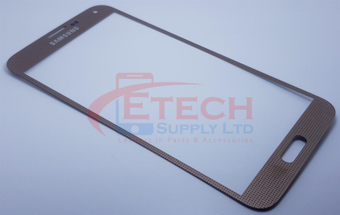 Samsung Galaxy S5 G900F Replacement Top Glass Without OCA - Copper Gold