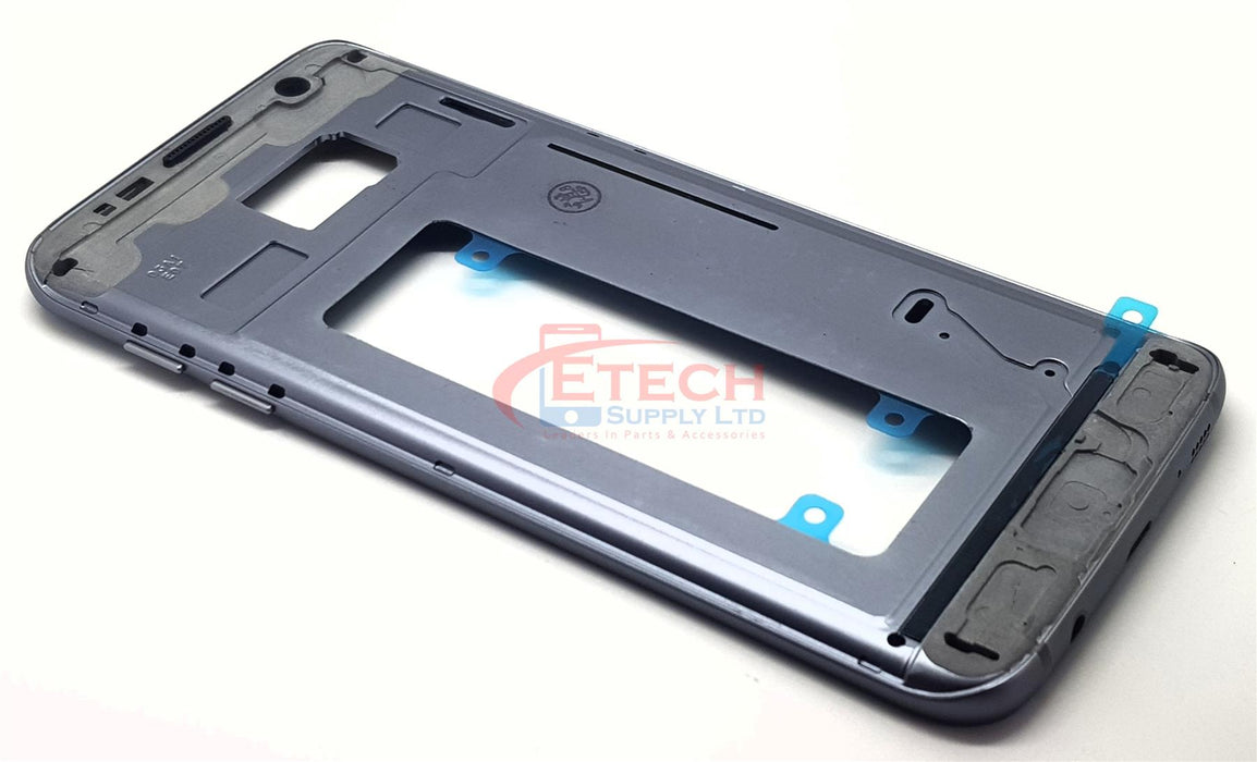 Samsung Galaxy S7 Edge G935F Replacement Frame With Small Parts - Black Onyx