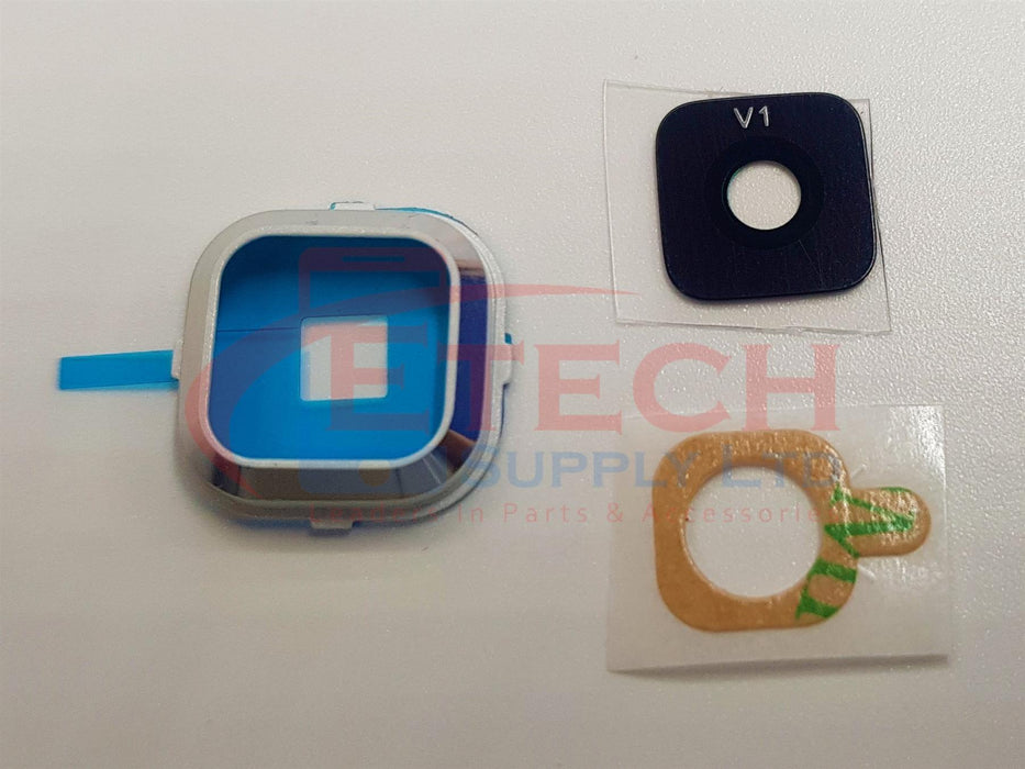 Samsung Galaxy A7 A700F 2015 Replacement Rear Camera Ring With Lens & Adhesive - Silver