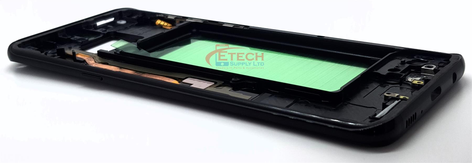 Samsung Galaxy S8 Plus G955F Replacement Mid Frame Housing With Small Parts - Midnight Black