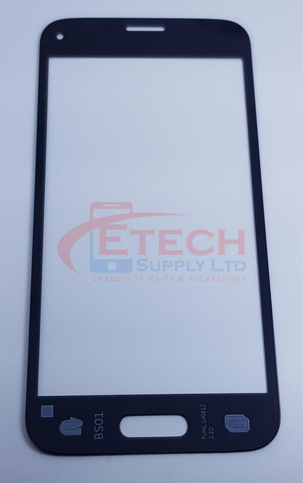 Samsung Galaxy S5 Mini  G800F Replacement Top Glass Without OCA - Charcoal Black